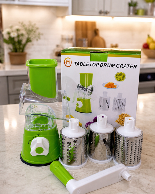 3-in-1 Multi-functional Manual Slicer Vegetable Cutter Vegetable Grater with 3 Inner Adjustable Blades