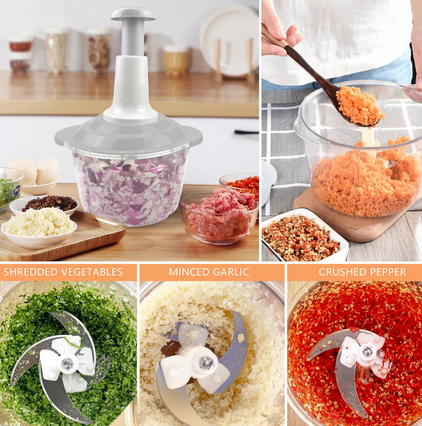 Multifunctional Vegetable Chopper, Slicer, Grater & Egg Separator Beater | All-in-One Kitchen Tool