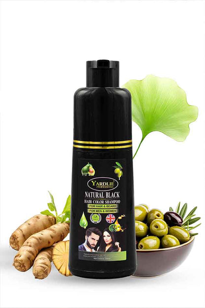 Yardlie Hair Color Shampoo – UK-Based | Dark Brown & Natural Black | 5-in-1 Color Care | 200ML