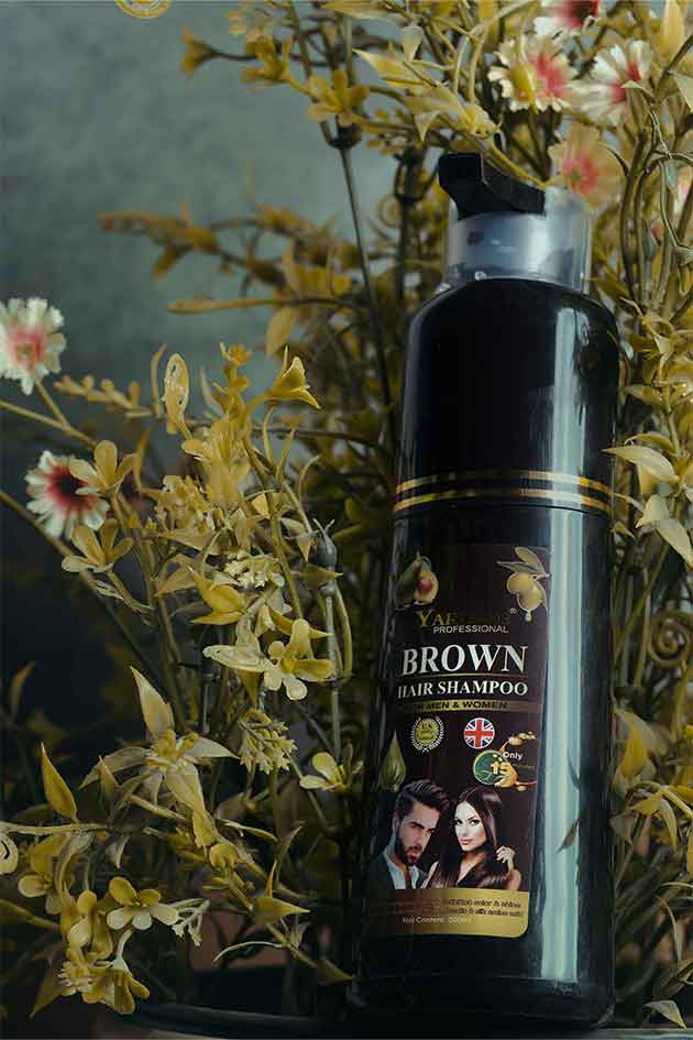 Yardlie Hair Color Shampoo – UK-Based | Dark Brown & Natural Black | 5-in-1 Color Care | 200ML