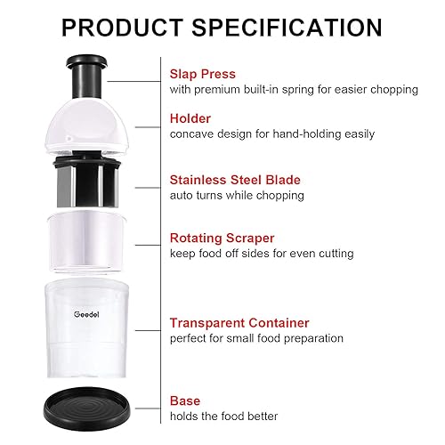 Manual Garlic & Vegetable Chopper – Easy Clean, Multi-Purpose Kitchen Mincer