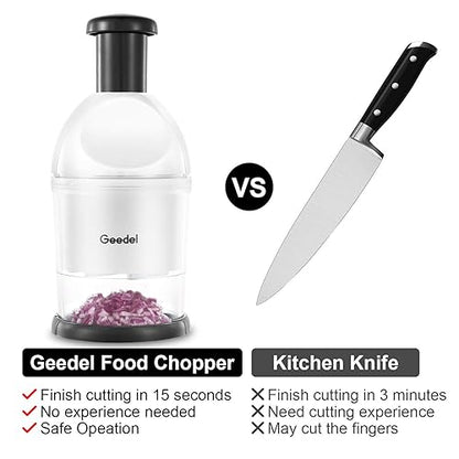 Manual Garlic & Vegetable Chopper – Easy Clean, Multi-Purpose Kitchen Mincer