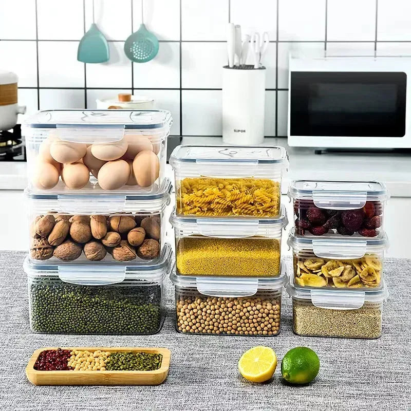 3-Piece Kitchen Storage Box Set – Moisture Proof & Microwave Safe