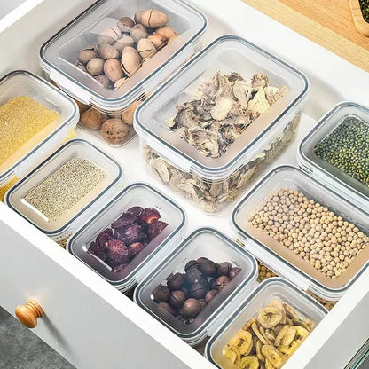 3-Piece Kitchen Storage Box Set – Moisture Proof & Microwave Safe