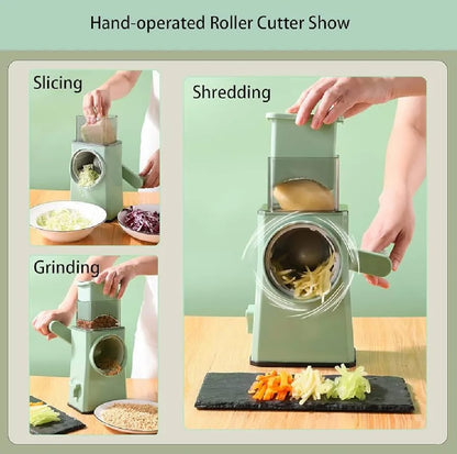 3 in 1 Manual Vegetable Cutter | Slice, Shred, Grate & Chop