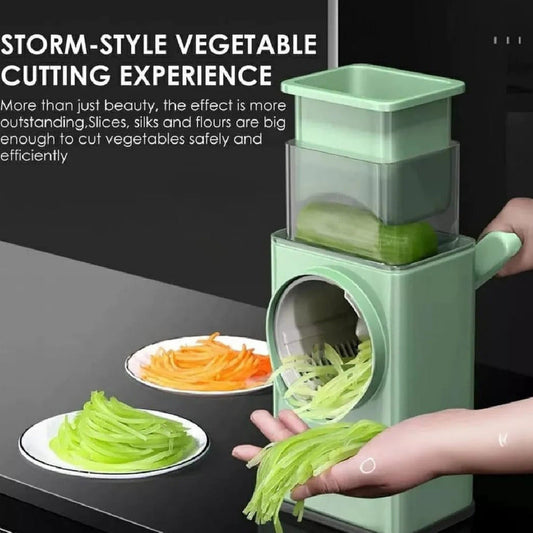 3 in 1 Manual Vegetable Cutter | Slice, Shred, Grate & Chop